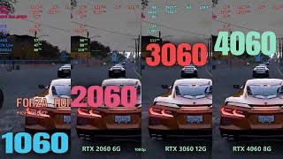 RTX 4060 vs 3060 vs 2060 vs GTX 1060