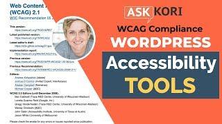 Accessibility Tools & Resources for WordPress