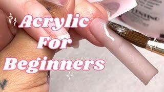 Acrylic Nail Tutorial: How To Apply Acrylic For Beginners + French Tip