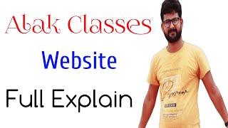 How to Operate Alak Classes Website | Features in Alak Classes website