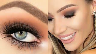 Warm Smokey Eye + Nude Lip (Hooded Eyes) | Stephanie Lange