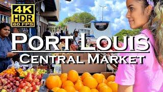 Central Market Port Louis , Mauritius in 4K 60fps HDR Dolby Atmos  The best places  walking tour