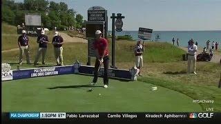 Martin Kaymer's Hilarious 'Happy Gilmore' Shot at the Long Drive Competition | 2015 PGA Championship