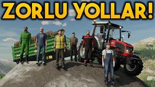 KÖY YOLLARI !! TRAKTÖRLER YOLDA KALDI !! // FS22