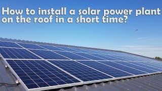 How to install a solar power plant in 2019?