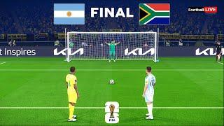 Argentina vs South Africa - Penalty Shootout | FIFA World Cup 2026 Final | Messi vs | eFootball PES