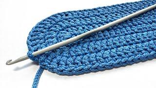 How to quickly crochet an oval - A great bottom for your bag Part 1