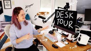 Desk setup for remote design work | 2022 workstation tour