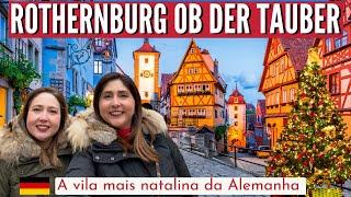 Rothenburg ob der Tauber, o mercado de NATAL mais MÁGICO da Alemanha