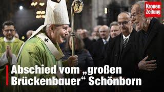 Abschied vom „großen Brückenbauer“ Schönborn | krone.tv NEWS