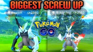 *NIANTIC'S BIGGEST MISTAKE YET* RELEASED Kyurem Black & Kyurem White early in Pokemon GO