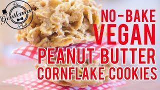 Vegan Peanut Butter Cornflake Cookies