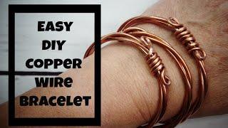DIY Copper Wire Bracelet