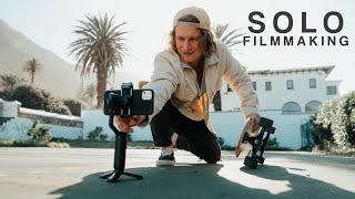 How to FILM YOURSELF - SOLO Mobile Smartphone Cinematic B Roll Video (Hohem iSteady V2)