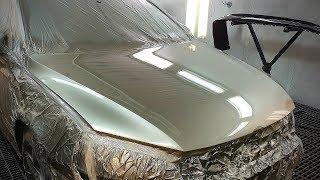 Painting car Hood / Sanding Primer before paint | Spray gun Devilbiss / Iwata