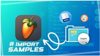 how to import sample packs into fl studio mobile || import samples || fl studio Mobile || import