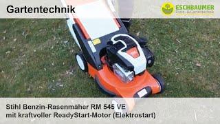 Stihl Benzin-Rasenmäher RM 545 VE mit kraftvoller ReadyStart-Motor (Elektrostart)