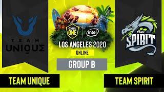 Dota2 - Team Unique vs. Team Spirit - Game 3 - Group B - EU/CIS - ESL One Los Angeles