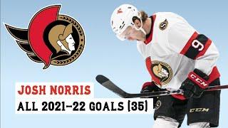 Josh Norris (#9) All 35 Goals of the 2021-22 NHL Season