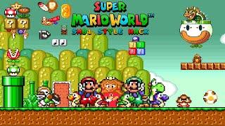 Super Mario World: SMB1 Style Hack - Full Gameplay