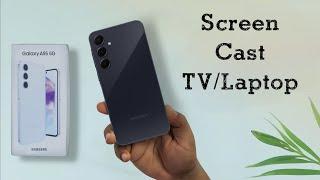 Samsung Galaxy A55 Smart View (Mirror Screen) | How to ScreenCast in Samsung A55