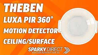 Theben 1030052 | Luxa PIR Detector Ceiling Surface/Flush Mount 360° | White