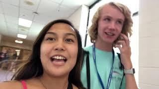 Visiting Our Old High School & First Day of College || SDM VLOGS (7)