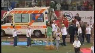 Javelin throw accident - Golden League Rome (13.7.07) RE