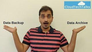 Difference between data backup and archive