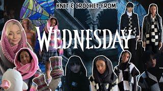 ️ Wednesday knit & crochet| Knit & Crochet from Film episode 3 | Snoods, Vests, & leg warmers