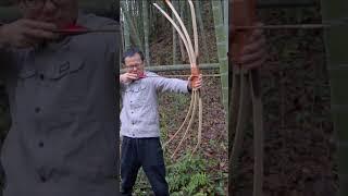 Spider bow made out of bamboo,homemade bamboo bow,diy archery,recurve bow,bamboo craft