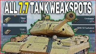 How to Defeat all of the 7.7 Tanks in War Thunder Weak spot Guide