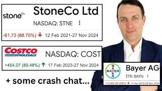 StoneCo, Crash, Costco, Bayer (Answering some of your comments)