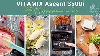 Vitamix Ascent 3500i - alle Mixprogramme im Test