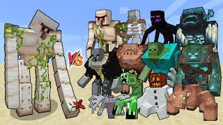 New Mutant Iron Golem vs Mutant Creatures - New Mutant Iron Golem vs Mutant mobs