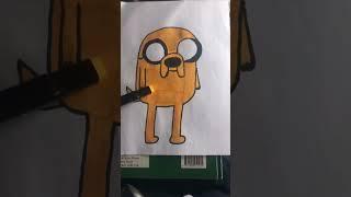 #drawing #art #jakethedog drawing jake the dog from adventure time