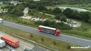 Burcombe Haulage takes delivery of its new Curtainsider Trailers from Montracon.