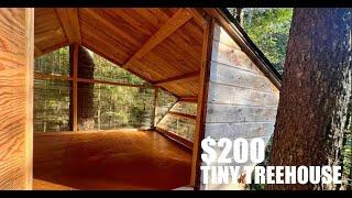 Tiny Vermont Treehouse Sleep Pod- Built for under $200
