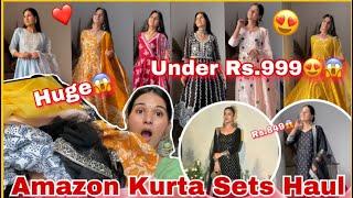 *HUGE*Amazon Festive Wear Kurta Sets Haul||Under Rs.999||Try On Haul Swati Rathi #amazon #rakhi