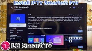 LG Smart TV: How to Install IPTV Smarters Pro