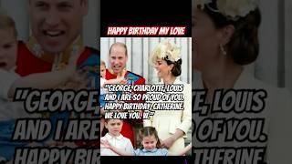 BEAUTIFUL MOMENT PRINCE WILLIam WISHES PRINCESS CATHERINE HAPPY 43RD BIRTHDAY MIA TINDALL CHARLOTTE