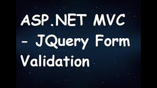 ASP.NET MVC - Client Side Form Validation