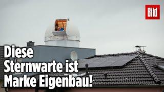 Martin hat sich eine eigene Sternwarte gebaut – alles aus dem Baumarkt!