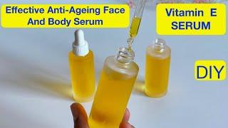 DIY Rich Anti Ageing Vitamin E Facial Serum For Smooth And Acne Free Face