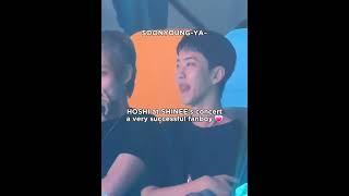 HOSHI at SHINEE's concert. He's a successful fanboy. #seventeen #hoshi #concert