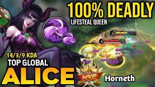 ALICE BEST BUILD 2022 | TOP GLOBAL ALICE GAMEPLAY | MOBILE LEGENDS 