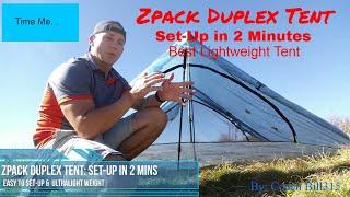 **Zpack Duplex Tent** (Setup in 2 minutes) Best Backpacking Tent #coachbill315 #zpacks