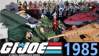 RETRO-WED: GI JOE 1985 ENTIRE TOY LINE OF FIGURES VEHICLES AND PLAYSETS!