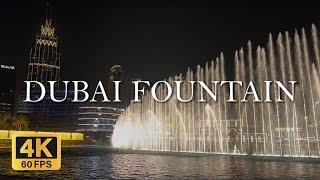  The Dubai Fountain Show 2023: Mesmerizing Arabic Live Music at Burj Khalifa | 4K HDR Experience