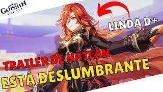 TRAILER DE NATLAN HYPOU! - REACT + PERSONAGENS QUE PRETENDO PEGAR - GENSHIN IMPACT